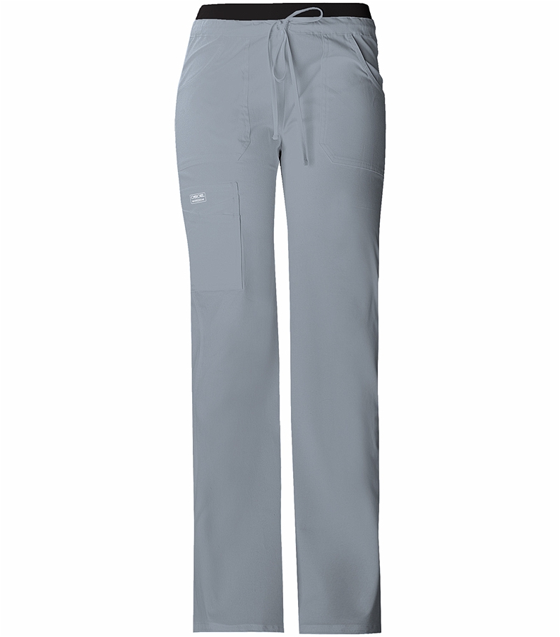 Cherokee WorkWear Core Stretch Women's Cargo Scrub Pants-24001 (Grey - Medium)