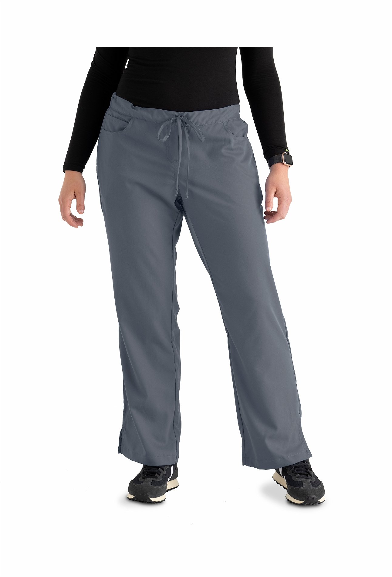 Grey's Anatomy Women's 5 Pocket Drawstring Scrub Pants-4232 (Granite - XXX-Large)